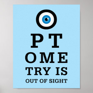 Poster Optometria Humorística à Vista
