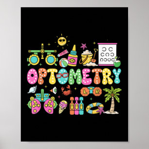 Poster Optometria Vibrações de Verão Tecnologia de Oftalm