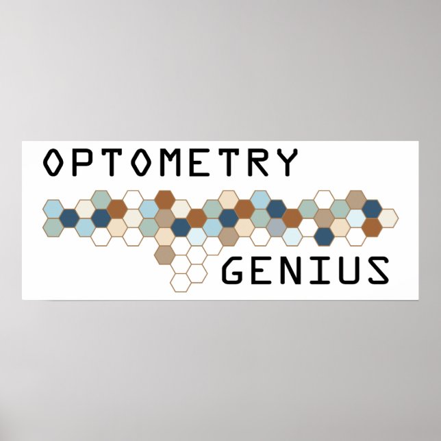Póster Optometry Genius (Frente)