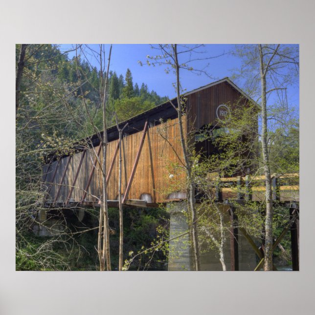 Poster OR, Condado de Jackson, McKee Covered Bridge (Frente)