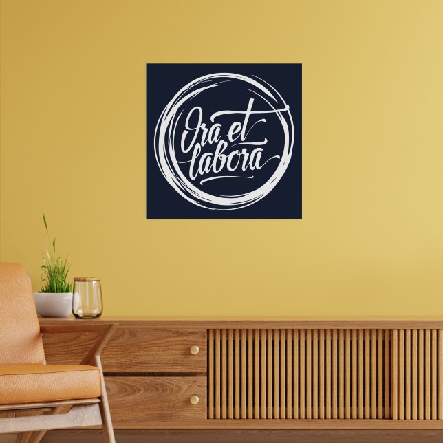 Poster Ora et labora (Sala de Estar 2)