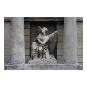 Póster Oração à escultura do anjo