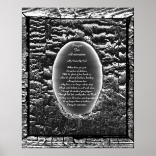 Póster Oração à restauração