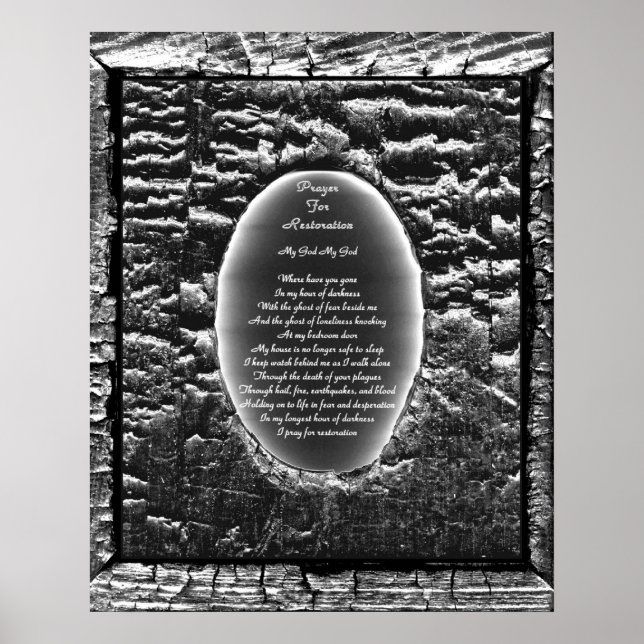 Póster Oração à restauração (Frente)