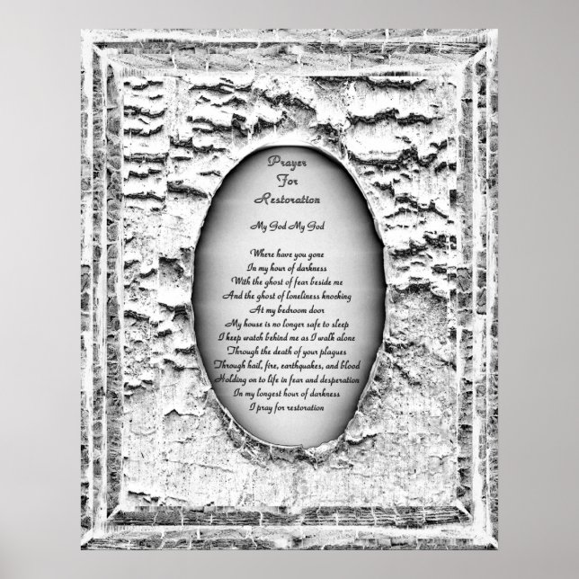 Póster Oração à restauração (Frente)
