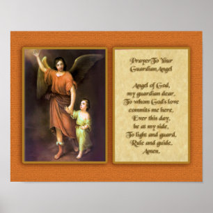 Poster Oração a seu anjo de guardião