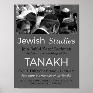 Poster Oração à Sinagoga, Judaísmo, Estudos Judaicos
