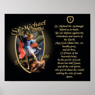 POSTER ORAÇÃO A ST MICHAEL O ARCANJO