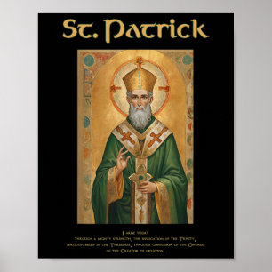 Poster Oração Católica Romana de São Patrício