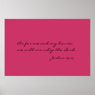 Poster Oração da Casa