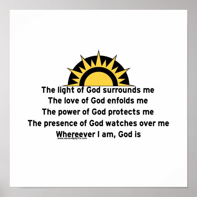 Póster Oração de proteção (Frente)