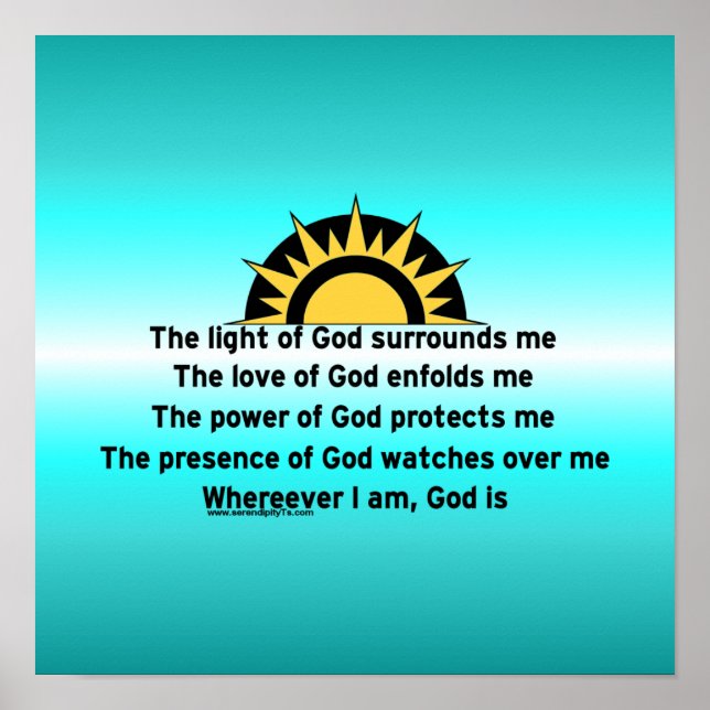 Póster Oração de proteção (Frente)