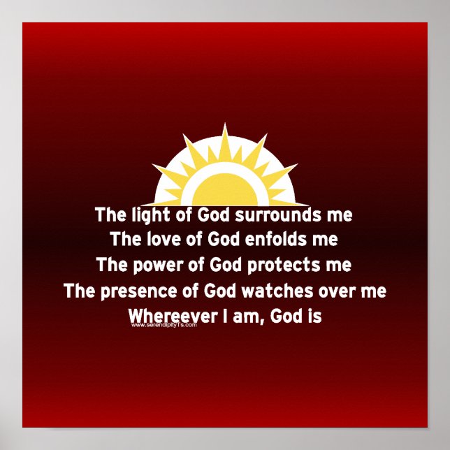 Póster Oração de proteção (Frente)