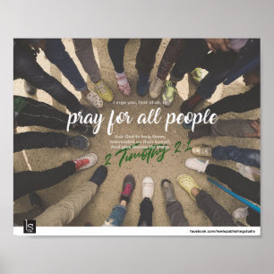 POSTER ORAÇÃO DE UMA MENINA (1 TIMOTHY 2:1)