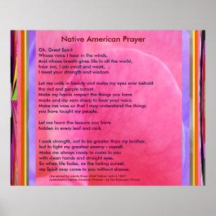 Poster Oração do nativo americano