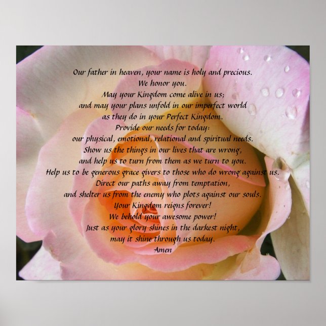 Poster Oração do Senhor (Frente)