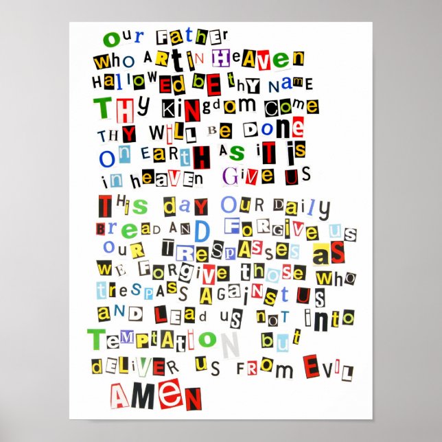 Póster Oração do Senhor (Frente)