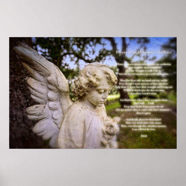 Póster Oração do Sofredor de Alzheimer (poster) (Frente)