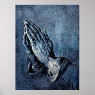 Póster Oração dobrada das mãos - Durer