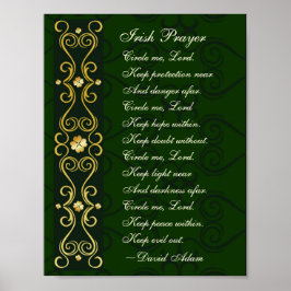 Póster Oração Irlandesa, Circule-me Senhor,