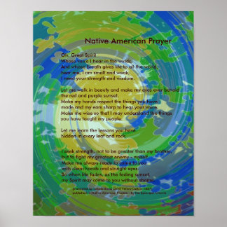 Poster Oração Nativa Americana