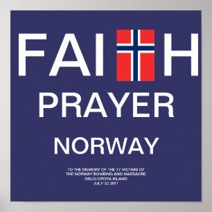 POSTER ORAÇÃO NORUEGA DA FÉ