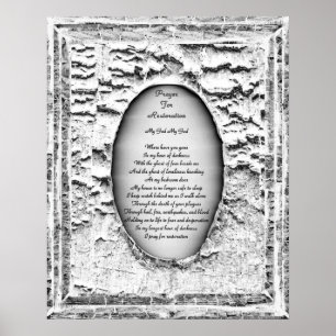 Póster Oração para Restauração