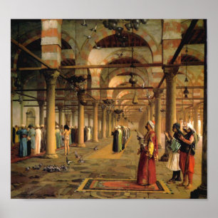 Póster Oração Pública Na Mesquita De Amr, Cairo
