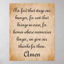 Oração Tradicional de Bênção em Mealtime