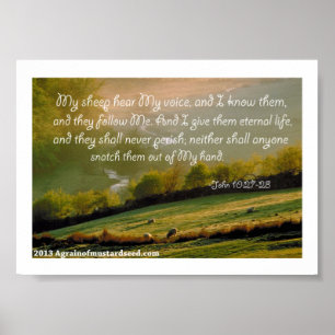 Poster Orações da escritura da bíblia