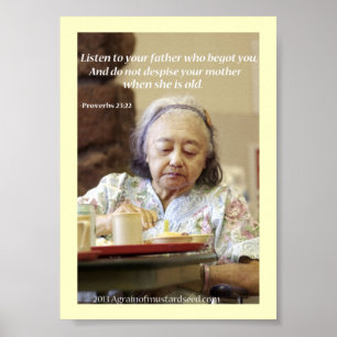 Póster Orações de Escritura de bíblia