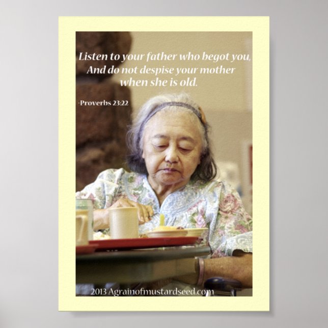 Póster Orações de Escritura de bíblia (Frente)