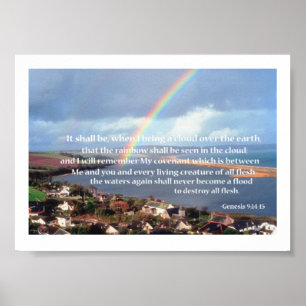Póster Orações de Escritura de bíblia