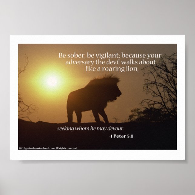 Poster Orações de Escritura de bíblia (Frente)