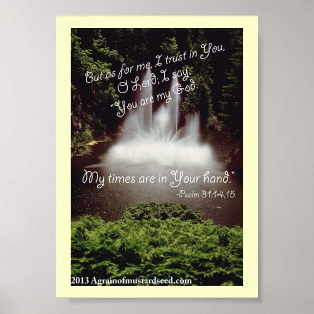 Poster Orações de Escritura de bíblia (Frente)