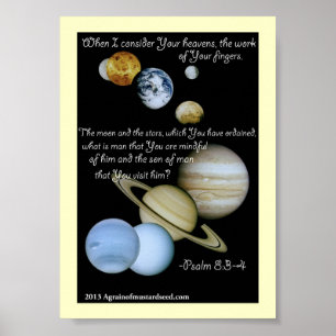 Póster Orações de Escritura de bíblia