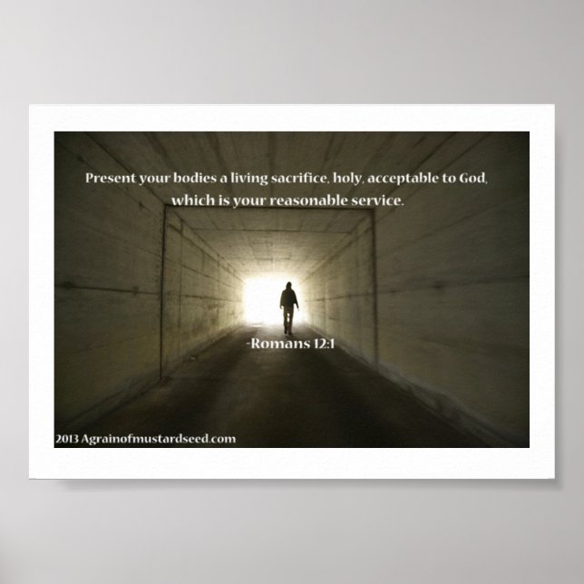 Poster Orações de Escritura de bíblia (Frente)