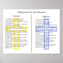 Orações de hora a hora das Ruas.