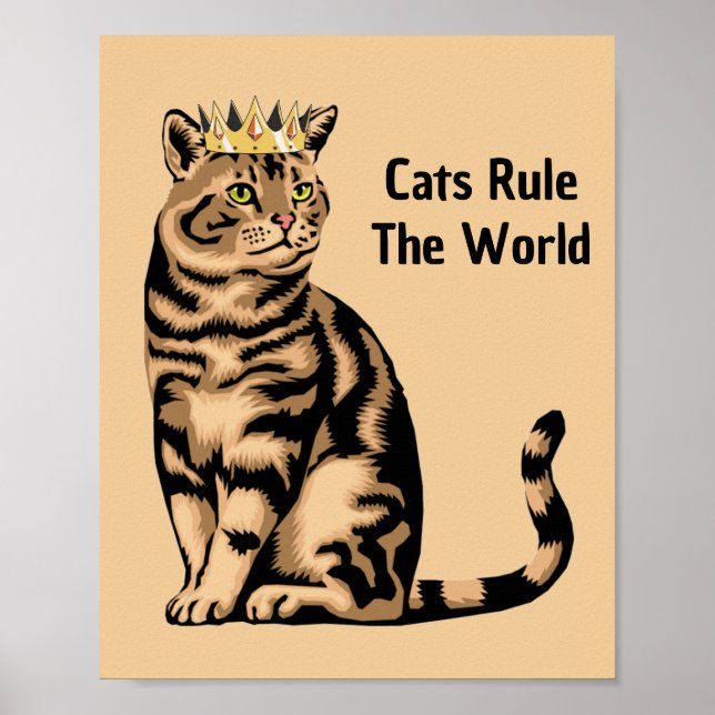 Poster Orange Cat Quotes (Frente)