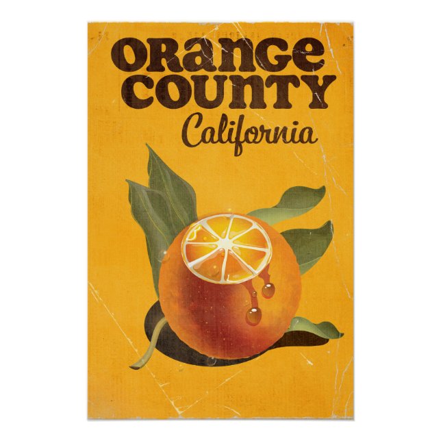 Póster Orange County California (Frente)