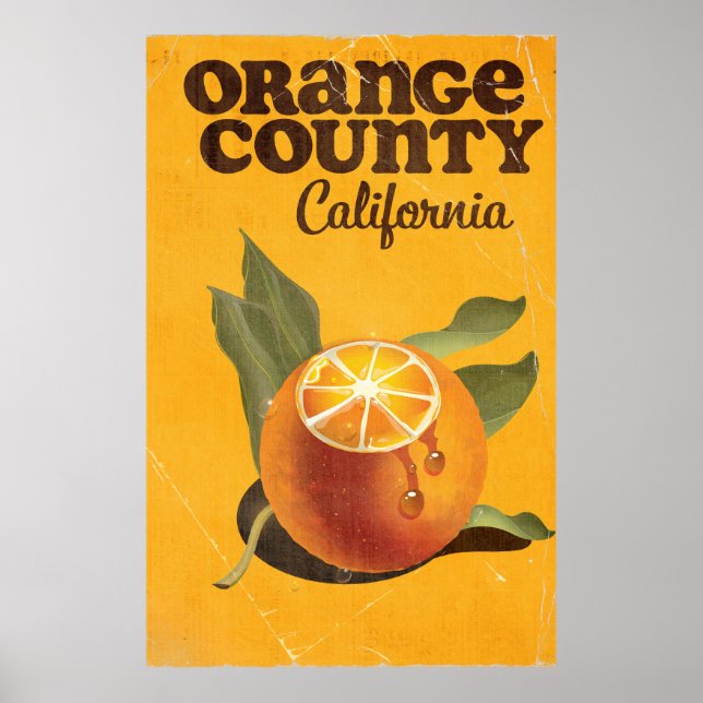Poster Orange County California (Frente)
