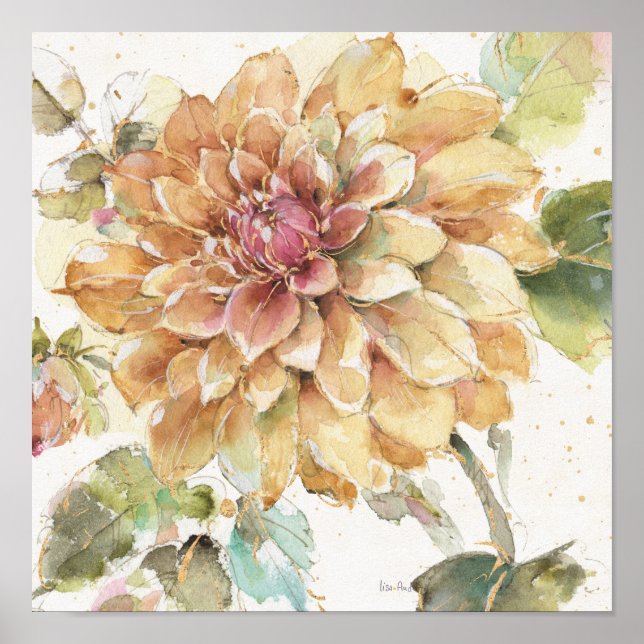 Poster Orange Dahlia (Frente)