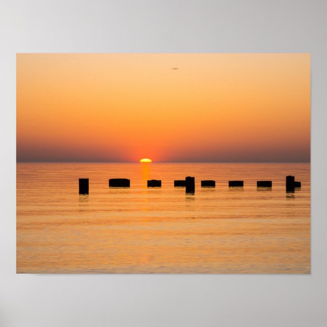 Poster Orange Lake Sunrise (Frente)