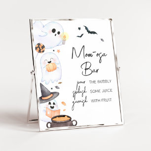 Poster Orange Little Boo Halloween Mãe Bar Osa