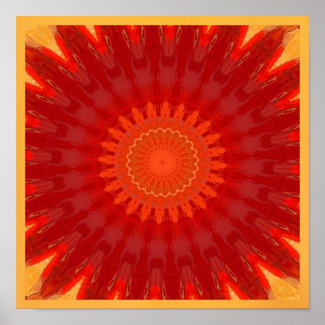 Poster Orange Starburst (Frente)