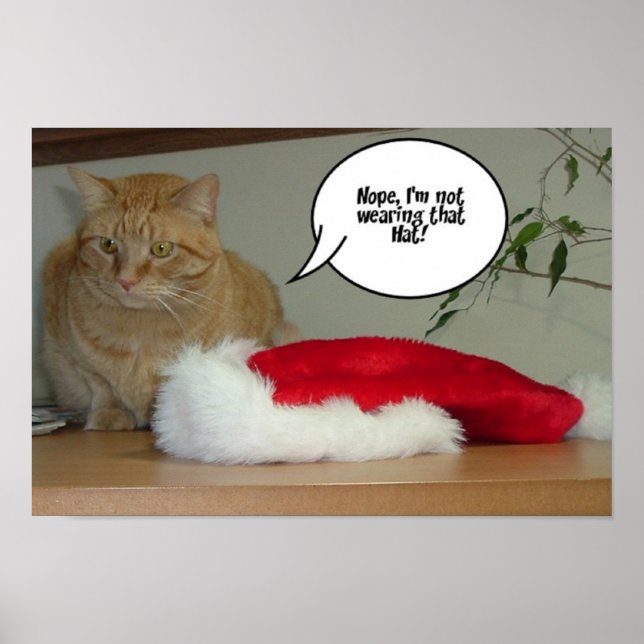 Poster Orange Tabby Christmas (Frente)