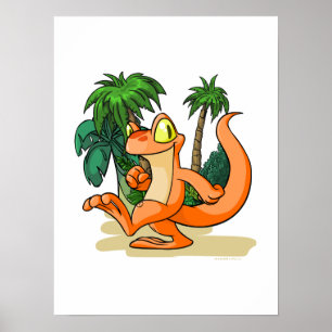 Poster Orange Techo on a Mystery Island quest