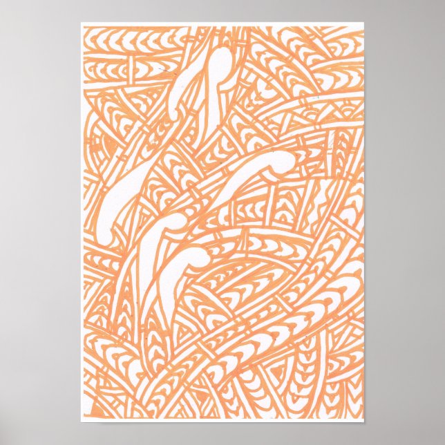 Poster Orange Tribal 2 (Frente)