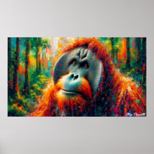 Poster Orangotano borneano 3