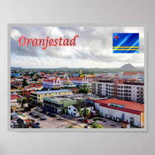Poster Oranjestad - Aruba